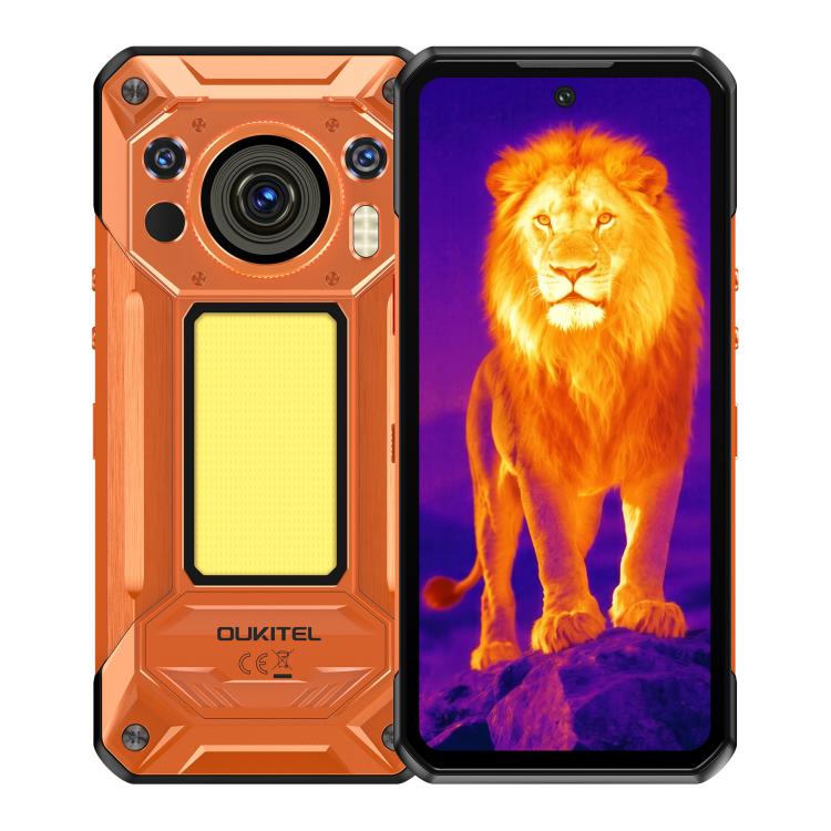 Oukitel WP500 Ultra Rugged Phone, Thermal Imaging, 12GB+1TB, 108MP Camera, Fingerprint Identification, 6.78 inch Android 16 MTK Dimensity 8300 Octa Core, NFC, OTG, Network: 5G