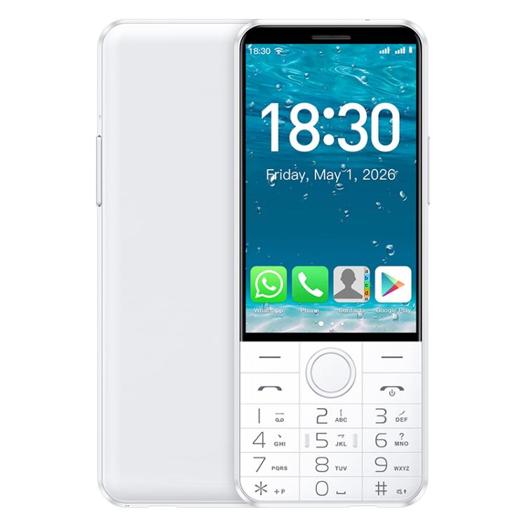 DOOV R27 Keypad Phone, 4GB+64GB, 3.58 inch Android 14 Mediatek MT6765 Octa Core, Network: 4G, Support Google Store, No Camera — Black