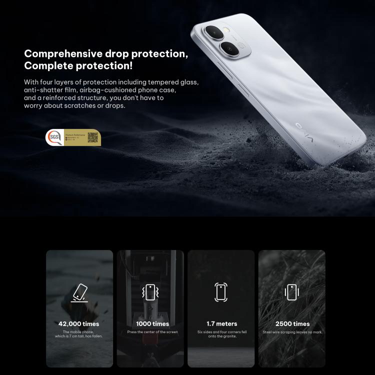 vivo Y500i, Side Fingerprint, 6.75 inch Android 16 OriginOS 6 Snapdragon 4 Gen Octa Core, OTG, NFC, Network: 5G, 8GB+512GB