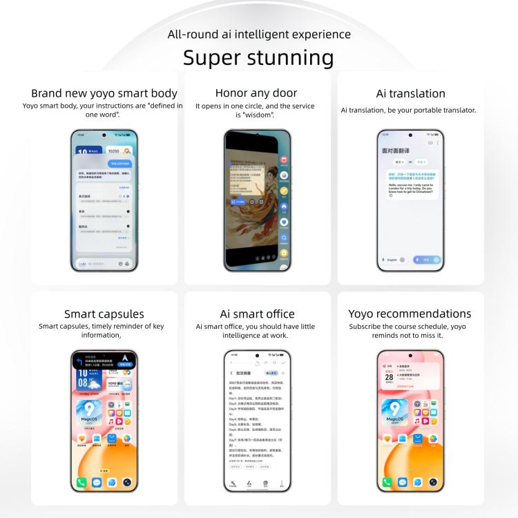 Honor 400, 12GB+256GB, Screen Fingerprint, 6.55 inch MagicOS 9.0 / Android 15 Snapdragon 7 Gen 4 Octa Core, Network: 5G, NFC, OTG, Support Google Play, Honor 400, 12GB+256GB