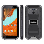 UNIWA F963 Pro Rugged Smart Phone, 4GB+64GB, 5.5 inch Android 13, Unisoc T606 Octa Core, NFC, Fingerprint Unlock, 4G Network, AU Plug, 4GB+64GB, AU Plug