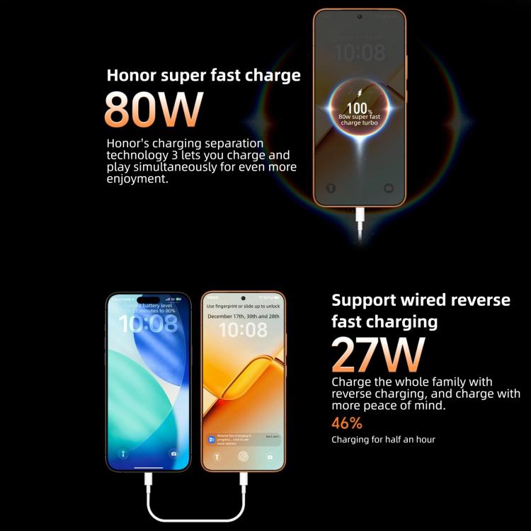 Honor Power2, 10080mAh Battery, 6.79 inch MagicOS 10.0 / Android 16 Dimensity 8500 Elite Octa Core, Network: 5G, NFC, OTG, 12GB+512GB