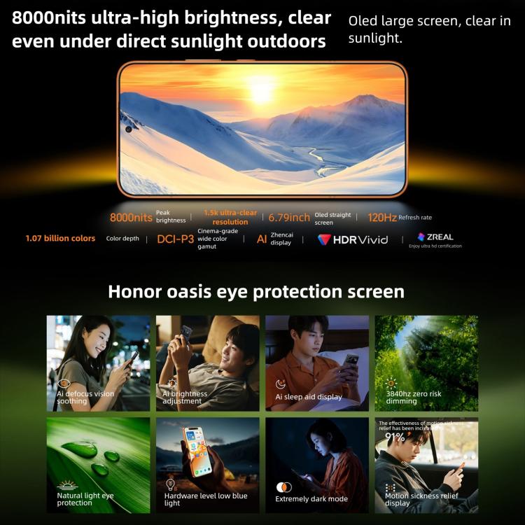 Honor Power2, 10080mAh Battery, 6.79 inch MagicOS 10.0 / Android 16 Dimensity 8500 Elite Octa Core, Network: 5G, NFC, OTG, 12GB+512GB