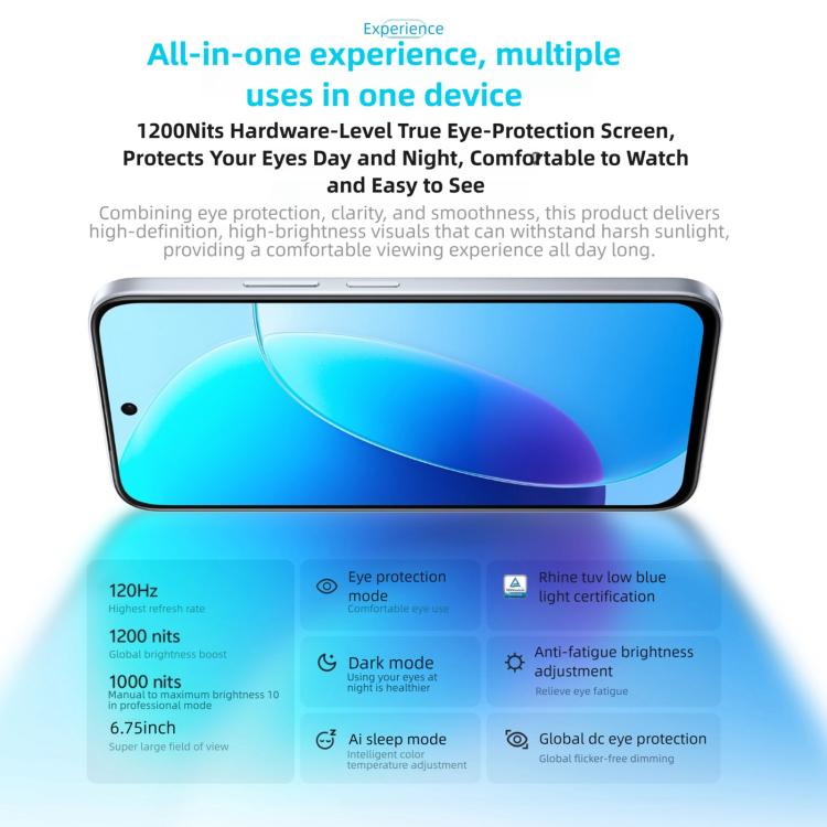 vivo Y6, Side Fingerprint, 6.75 inch Android 16 OriginOS 6 Snapdragon 4 Gen 2 Octa Core, OTG, NFC, Network: 5G, 8GB+128GB