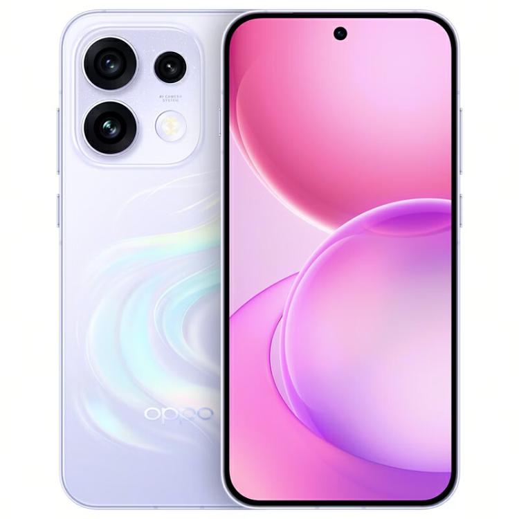 OPPO Reno16, Screen Fingerprint, 6.32 inch ColorOS 16.0 Dimensity 8550 SUPER Octa Core, NFC, OTG, Network: 5G, 16GB+512GB — Purple