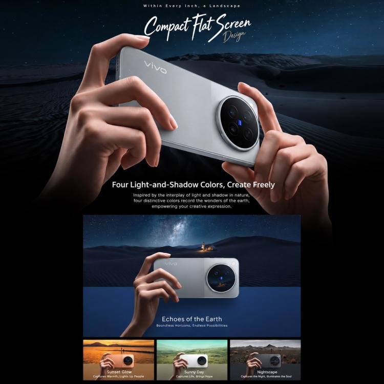 vivo X500 Pro, 3D Ultrasonic Fingerprint, 6.36 inch OriginOS 7 Android 17 Dimensity 9600 Pro Octa Core, OTG, NFC, Network: 5G, 12GB+256GB