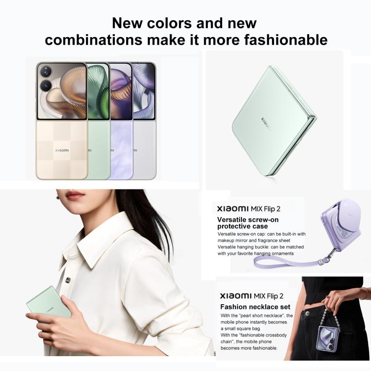 Xiaomi MIX Flip 2, 6.86 inch + 4.01 inch Xiaomi HyperOS 2 Snapdragon 8 Elite Octa Core, NFC, Network: 5G, 12GB+256GB