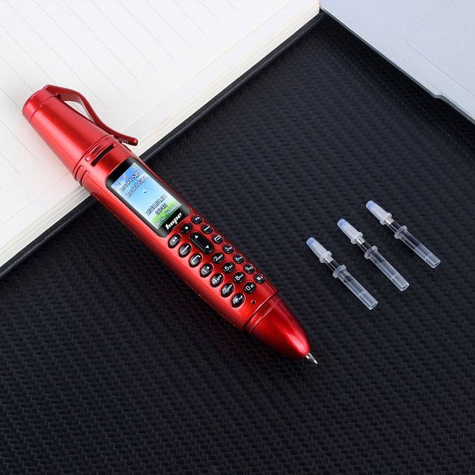 Multifunctional Remote Noise Reduction Back-clip Recording Pen with 0.96 inch Color Screen, Dual SIM Dual Standby, Support Bluetooth, GSM, LED Light, Handwriting
