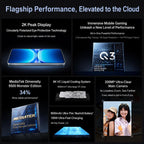 vivo iQOO 15T, Ultrasonic 3D Fingerprint, 6.82 inch Android 16 OriginOS 6 Dimensity 9500 Monster Octa Core, OTG, NFC, Network: 5G, Support Google Play, 16GB+256GB
