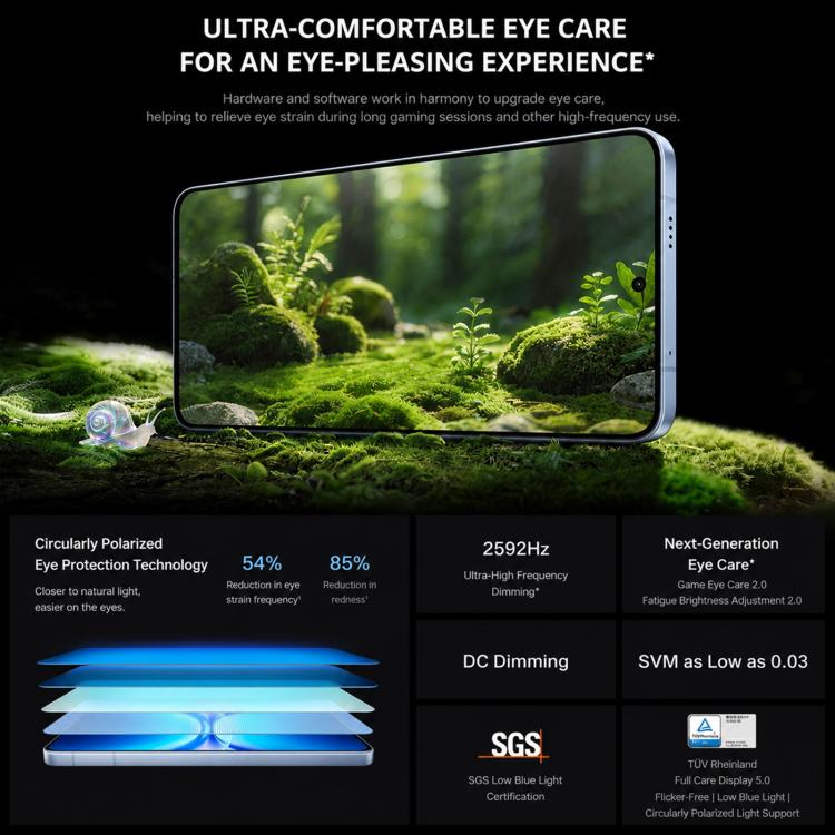 vivo iQOO 15T, Ultrasonic 3D Fingerprint, 6.82 inch Android 16 OriginOS 6 Dimensity 9500 Monster Octa Core, OTG, NFC, Network: 5G, Support Google Play, 16GB+256GB