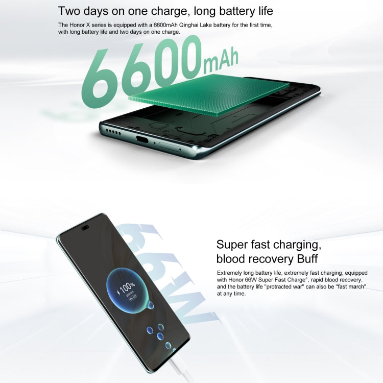 Honor X60 Pro, Side Fingerprint, 6.78 inch MagicOS 8.0 Snapdragon 6 Gen1 Octa Core, Network: 5G, OTG, Not Support Google Play, 8GB+128GB