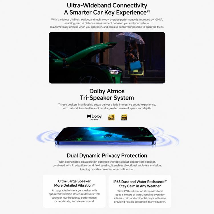 Xiaomi 18 Pro Max, 3D Ultrasonic Fingerprint, 6.9 inch + 2.9 inch Xiaomi HyperOS 4 Snapdragon 8 Elite Gen 6 Octa Core, NFC, Network: 5G, 16GB+512GB
