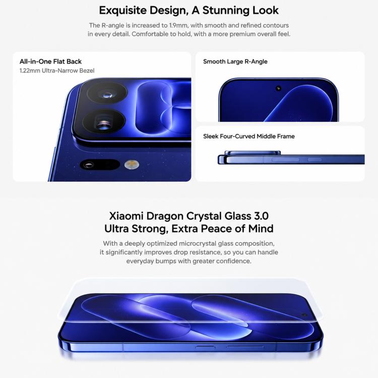 Xiaomi 18 Pro Max, 3D Ultrasonic Fingerprint, 6.9 inch + 2.9 inch Xiaomi HyperOS 4 Snapdragon 8 Elite Gen 6 Octa Core, NFC, Network: 5G, 16GB+512GB