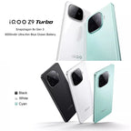 vivo iQOO Z9 Turbo, Dual Back Cameras, 16GB+512GB, Face ID Screen Fingerprint Identification, 6.78 inch Android 14.0 OriginOS 4 Snapdragon 8s Gen 3 Octa Core 3.0GHz, OTG, NFC, Network: 5G, Support Google Play, vivo iQOO Z9 Turbo, 16GB+512GB
