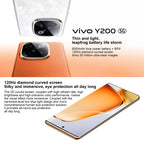 vivo Y200, Dual Back Cameras, Face ID Screen Fingerprint Identification, 6.78 inch Android 14.0 OriginOS 4 Snapdragon 6 Gen 1 Octa Core 2.2GHz, OTG, Network: 5G, Support Google Play, vivo Y200, 12GB+256GB
