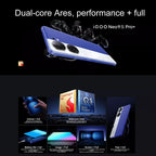 vivo iQOO Neo9S Pro+, Face ID & Ultrasonic 3D Fingerprint Identification, 6.78 inch Android 14 OriginOS 4 Snapdragon 8 Gen 3 Octa Core 2.63GHz, OTG, NFC, Network: 5G, Support Google Play, 12GB+512GB
