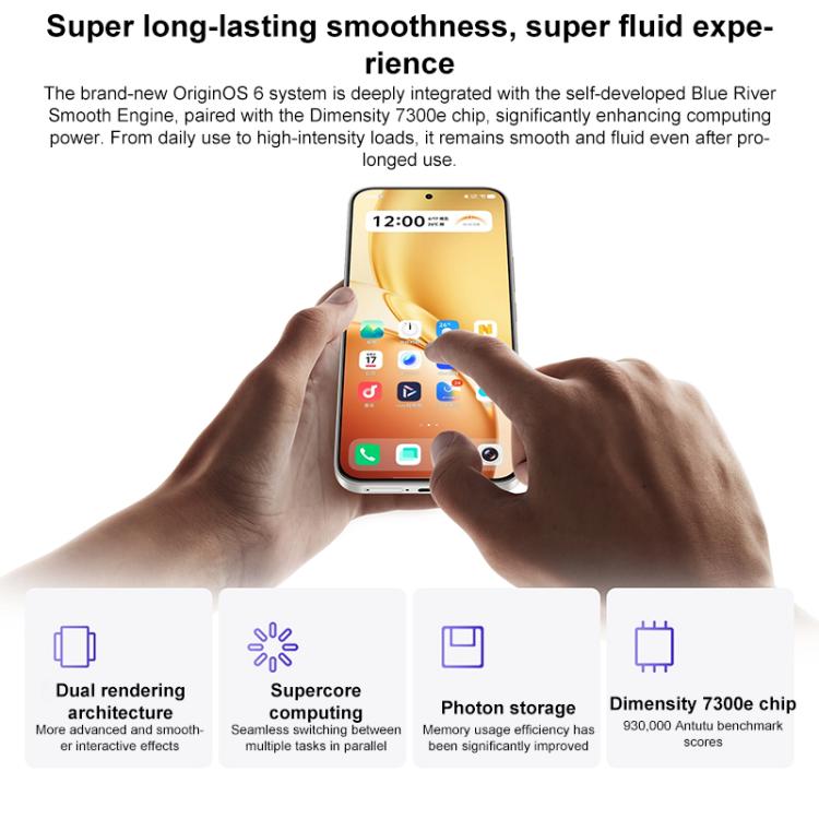 vivo Y600 Pro, In-screen Fingerprint, 6.83 inch Android 16 OriginOS 6 Dimensity 7300e Octa Core, OTG, NFC, Network: 5G, 8GB+128GB