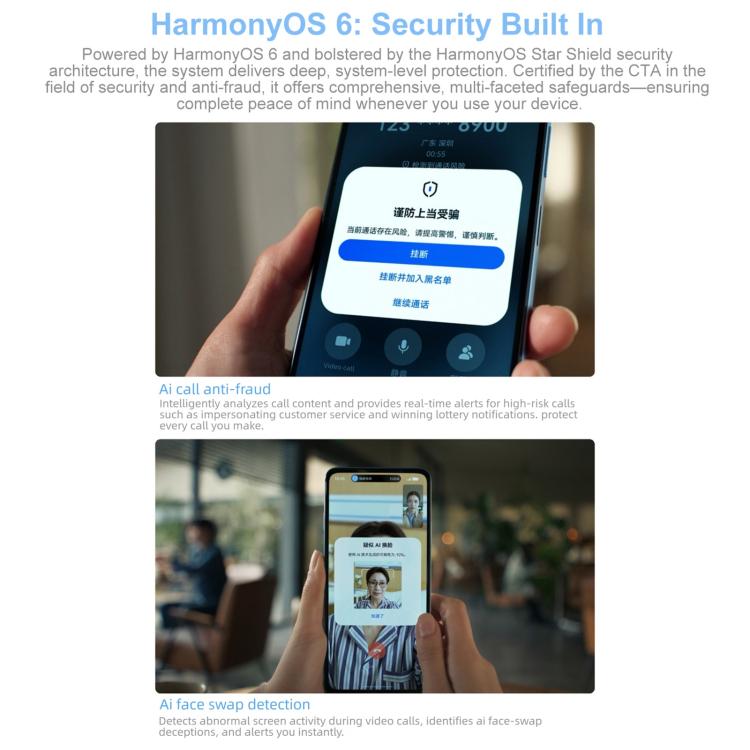 HUAWEI Enjoy 90 Plus, 8GB‌+256GB, Side Fingerprint, 6.67 inch HarmonyOS 6.0 Kirin 8000, OTG, Not Support Google Play