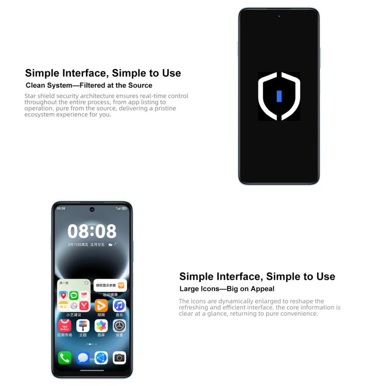 HUAWEI Enjoy 90 Plus, 8GB‌+256GB, Side Fingerprint, 6.67 inch HarmonyOS 6.0 Kirin 8000, OTG, Not Support Google Play