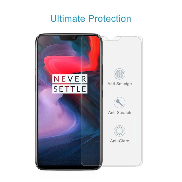 2 PCS 0.26mm 9H 2.5D Tempered Glass Film for OnePlus 6