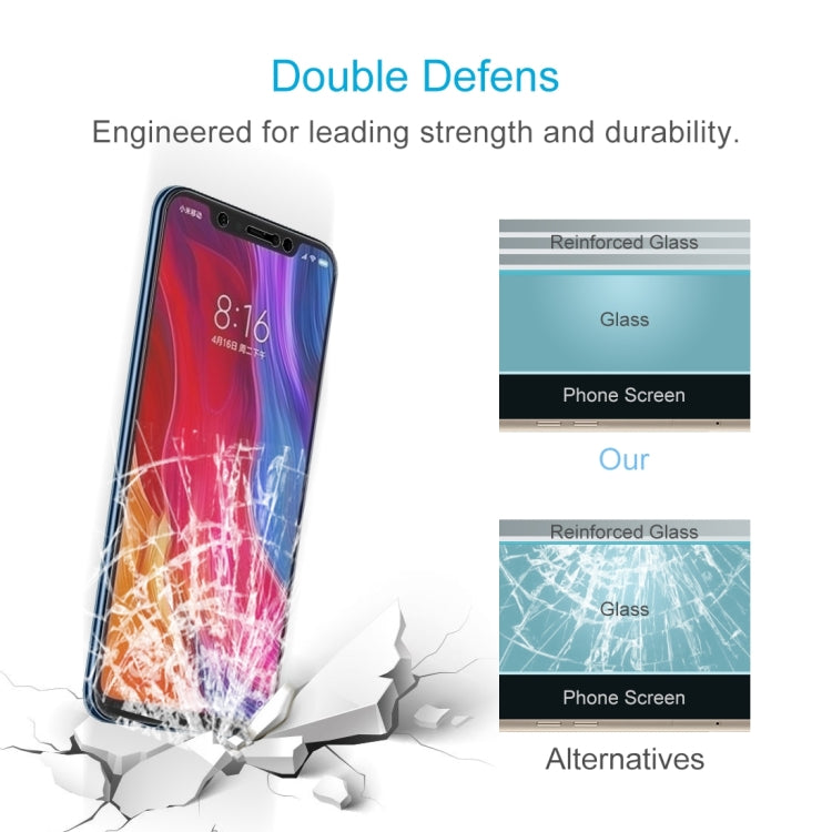 10 PCS 0.26mm 9H 2.5D Tempered Glass Film for Xiaomi Mi 8