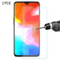 2 PCS ENKAY Hat-prince 0.26mm 9H 2.5D Curved Edge Tempered Glass Film for OnePlus 6T & 7