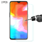 2 PCS ENKAY Hat-prince 0.26mm 9H 2.5D Curved Edge Tempered Glass Film for OnePlus 6T & 7