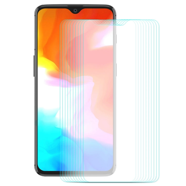 10 PCS ENKAY Hat-prince 0.26mm 9H 2.5D Curved Edge Tempered Glass Film for OnePlus 6T & 7
