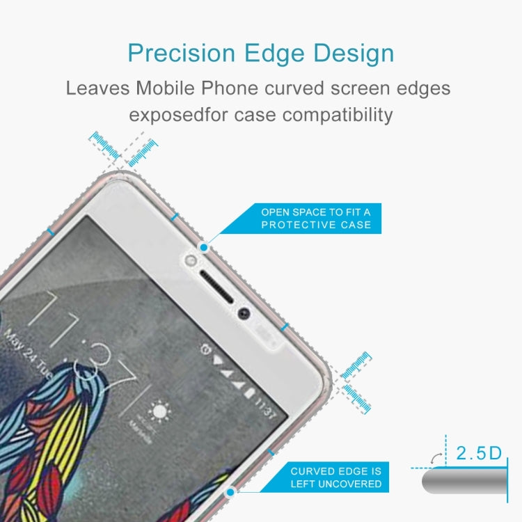 For Wiko U Feel Fab 0.26mm 9H Surface Hardness Explosion-proof Non-full Screen Tempered Glass Screen Film