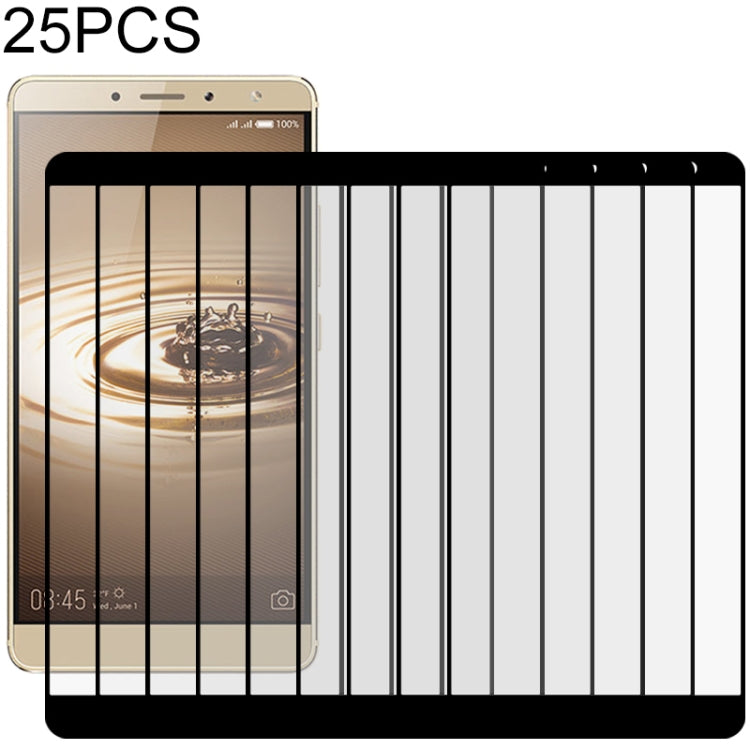 25 PCS ull Glue Full Screen Tempered Glass Film, For Tecno Phantom 6 Plus