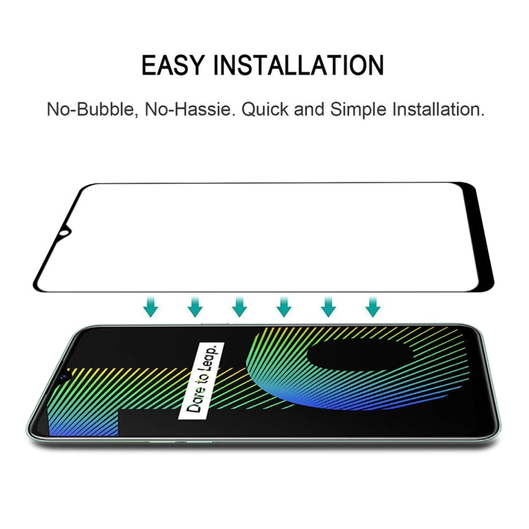 For OPPO Realme Narzo 10 25 PCS Full Glue Full Screen Tempered Glass Film