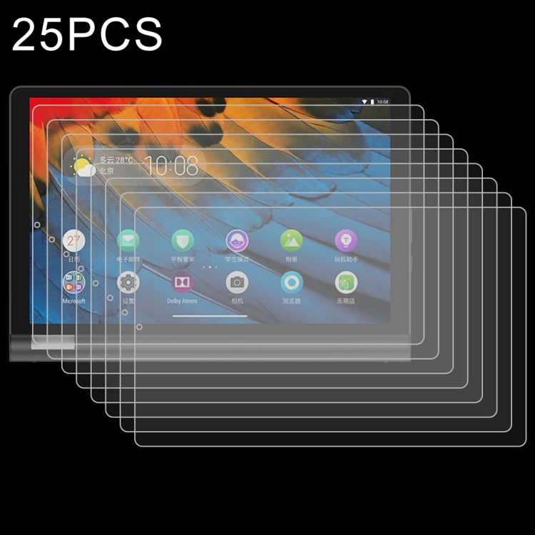25 PCS 9H HD Explosion-proof Tempered Glass Film, For Lenovo Yoga Tab 5 10.1 inch