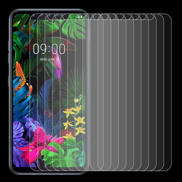 10 PCS 0.26mm 9H 2.5D Tempered Glass Film, For LG G8s ThinQ