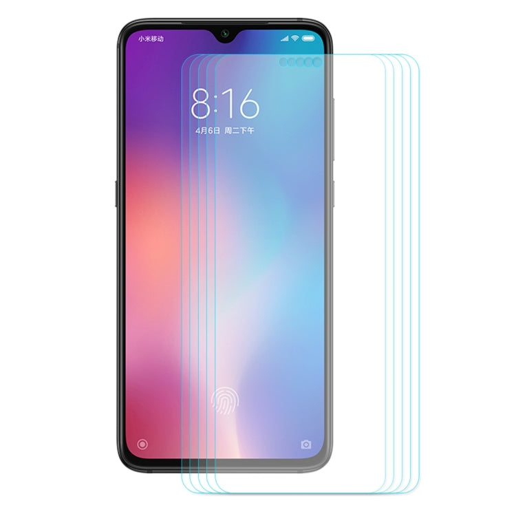 5 PCS ENKAY Hat-Prince 0.26mm 9H 2.5D Curved Edge Tempered Glass Film for Xiaomi Mi 9
