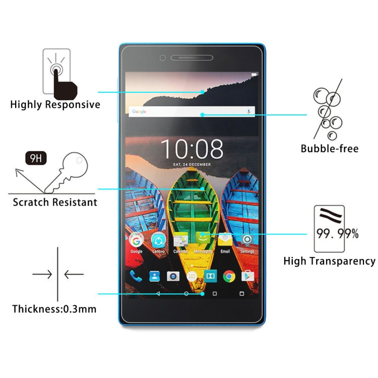 For Lenovo TAB4 / TB-7304N 0.3mm 9H Surface Hardness Tempered Glass Screen Protector