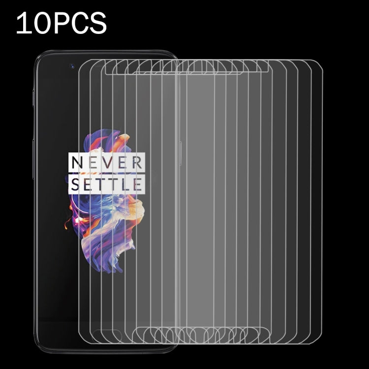 10 PCS for Oneplus 5 0.3mm 9H Surface Hardness 2.5D Explosion-proof Non-full Screen Tempered Glass Screen Film