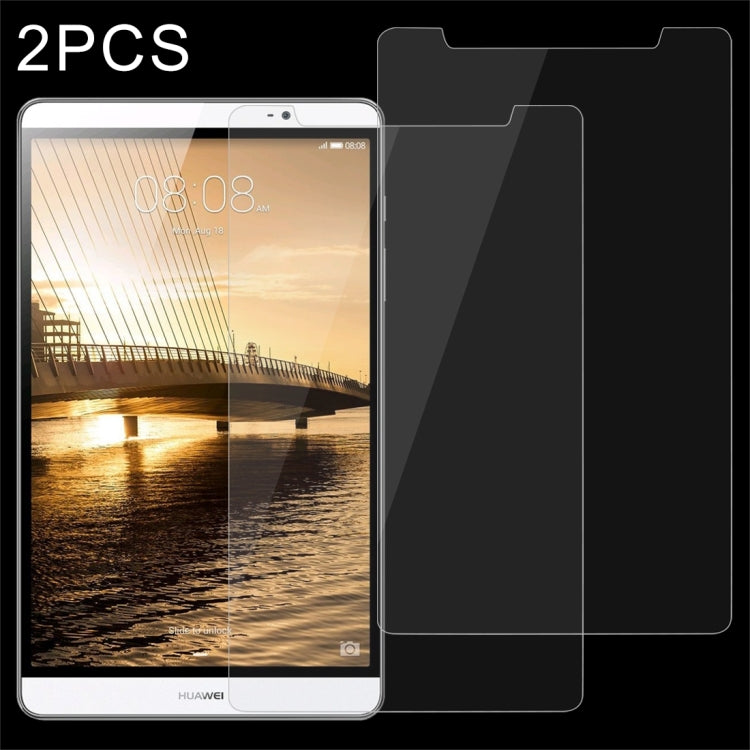 Universal 0.4mm 9H Surface Hardness Tempered Glass Screen Protector, 2 PCS 9 inch
