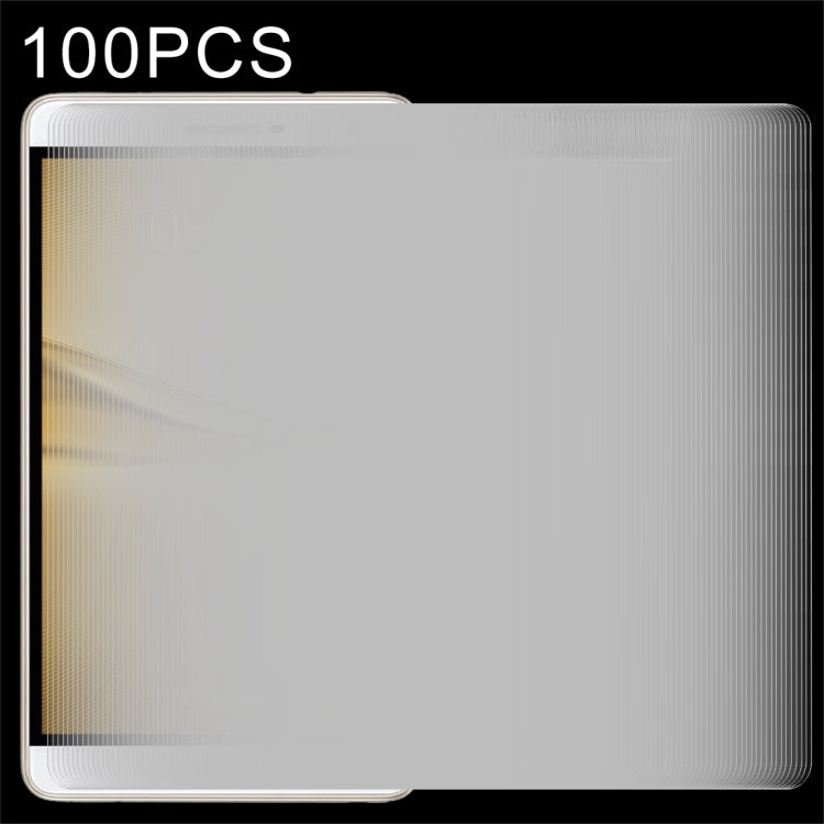 Universal 0.4mm 9H Surface Hardness Tempered Glass Screen Protector, 100 PCS 7 inch