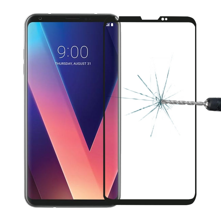 0.26mm 9H Surface Hardness 3D Curved Full Screen Tempered Glass Screen Protector, For LG V30, For V30