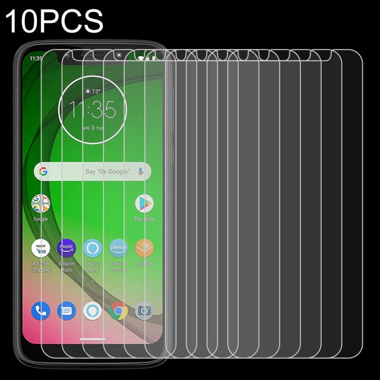 10 PCS 0.26mm 9H 2.5D Tempered Glass Film for Motorola Moto G7 Play