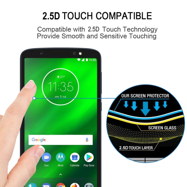 Full Glue Full Cover Screen Protector Tempered Glass film for Motorola Moto E5 Play