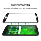Full Glue Full Cover Screen Protector Tempered Glass film for Motorola Moto E5 Play