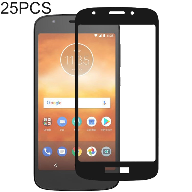 25 PCS Full Glue Full Cover Screen Protector Tempered Glass film for Motorola Moto E5 Play