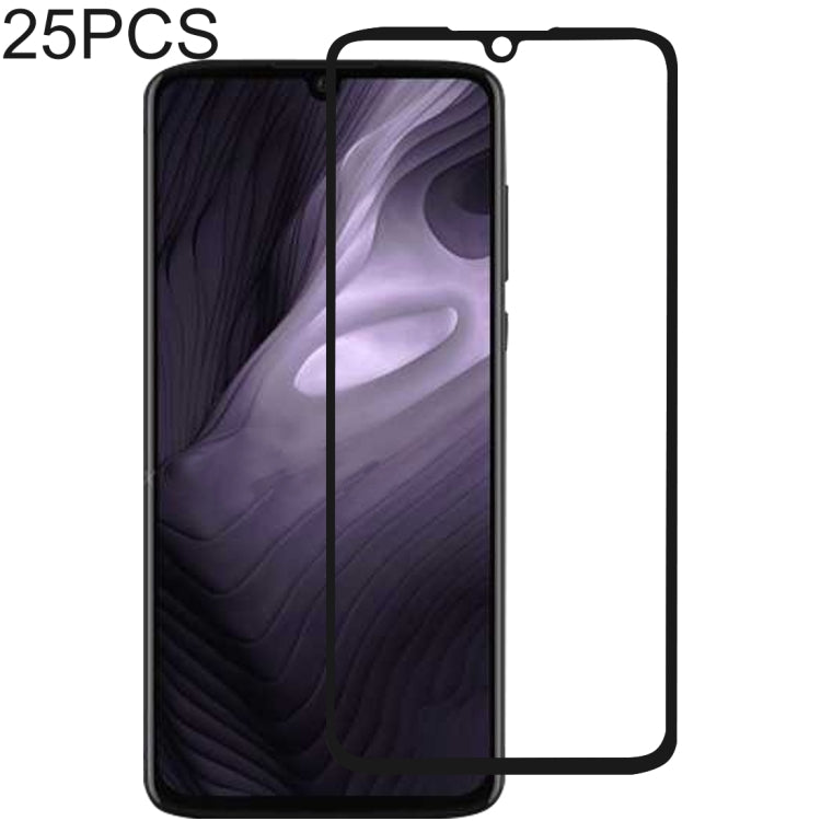 25 PCS 9H Full Screen Full Tempered Glass Film for Motorola Moto Z4 Play