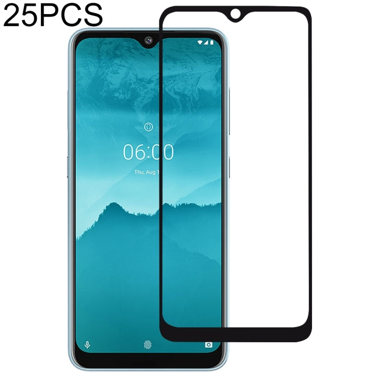 25 PCS For Nokia 6.2 Full Cover ScreenProtector Tempered Glass Film