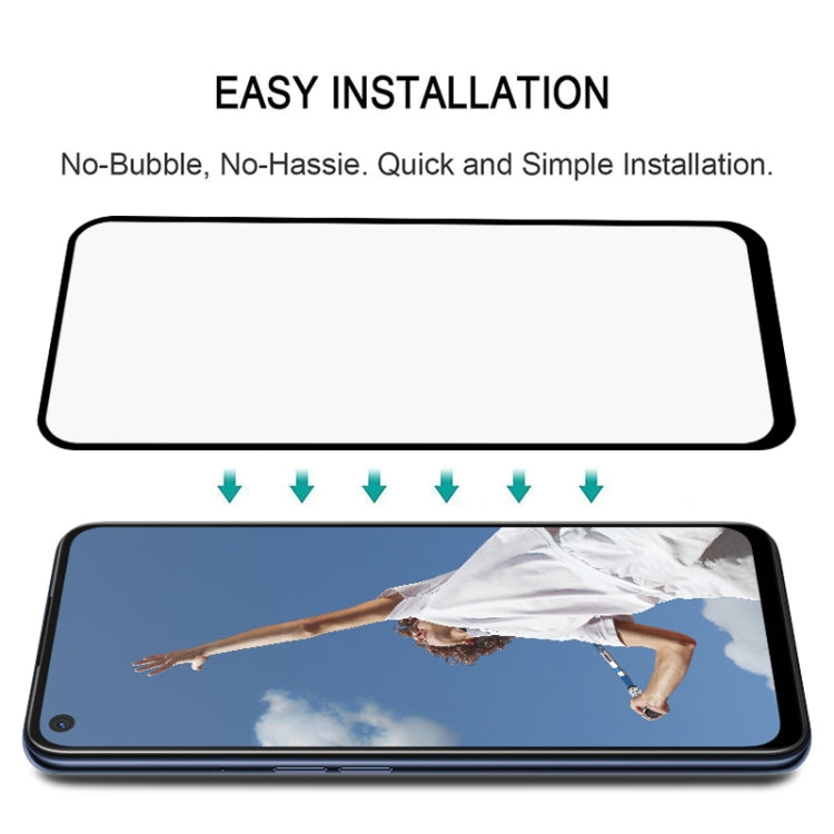 Full Glue Full Screen Tempered Glass Film, For OPPO A52