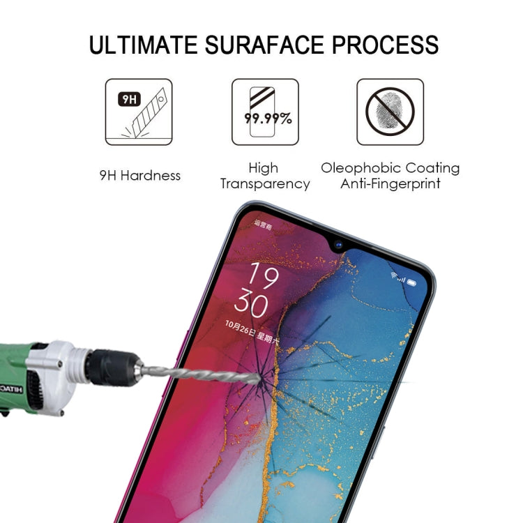 25 PCS For OPPO Reno 3 / Reno3 Youth Full Glue Full Cover Screen Protector Tempered Glass Film