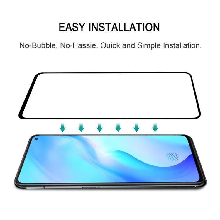 For Vivo X30 Full Glue Full Cover Screen Protector Tempered Glass Film