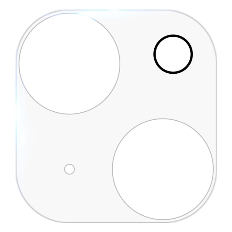 For iPhone 13 mini HD Rear Camera Lens Protector Tempered Glass Film — For iPhone 13 mini(1 PC)