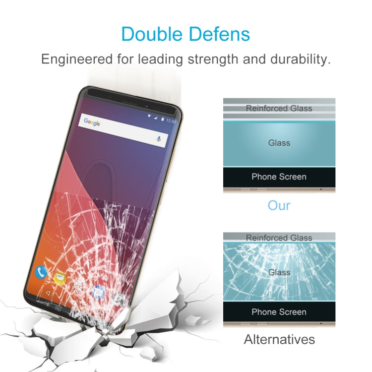 0.26mm 9H Surface Hardness 2.5D Curved Edge Tempered Glass Front Screen Protector, For Wiko View